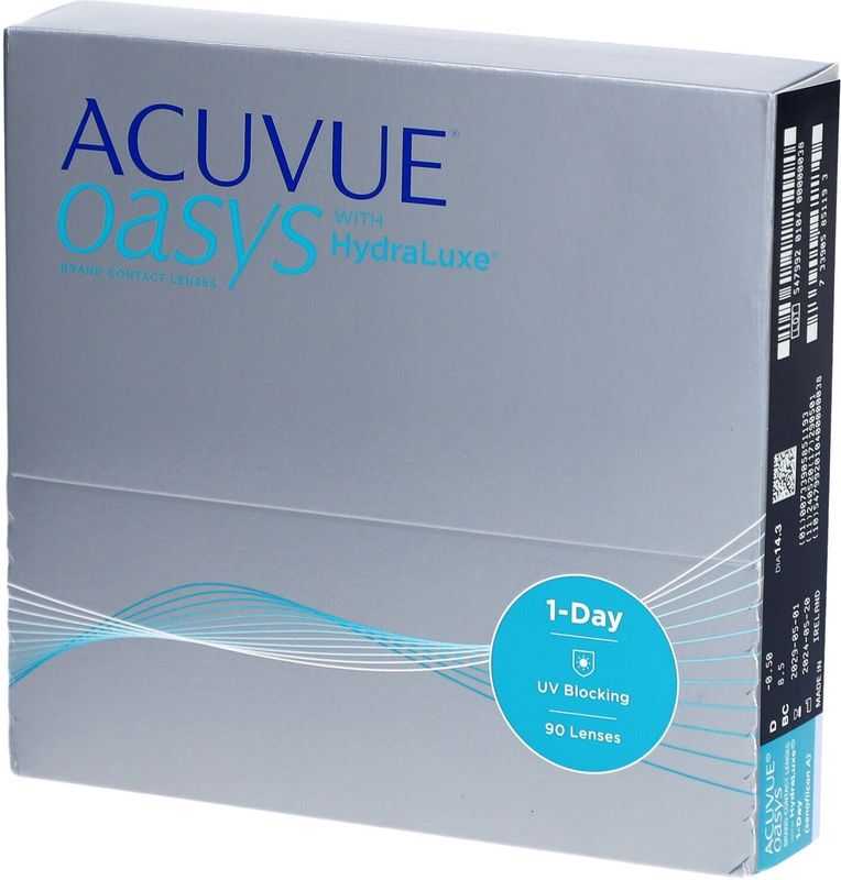 Acuvue - Oasys 1 Day - Daglenzen - 90 Lenzen - Silicone Hydrogel - Senofilcon A