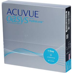 Acuvue Oasys 1 Day with HydraLuxe (90 lenzen) - daglenzen, silicone hydrogel sferische en asferische sport, Senofilcon A