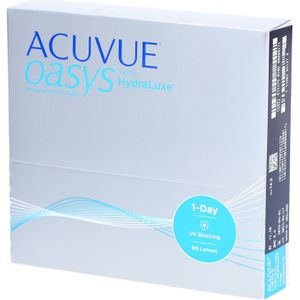 Acuvue Oasys 1-Day with HydraLuxe (180 lenzen) - daglenzen, silicone hydrogel sferische en asferische sport, Senofilcon A