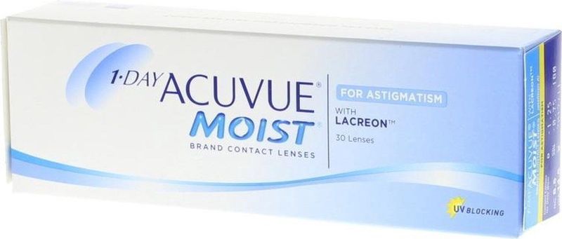 Johnson & Johnson - 1-Day Acuvue Moist for Astigmatism - Daglenzen - 30 Lenzen - Torisch