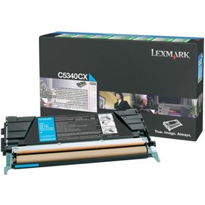 Lexmark C5340CX toner cartridge cyaan (origineel)