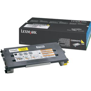 Lexmark C500H2YG toner cartridge geel hoge capaciteit (origineel)