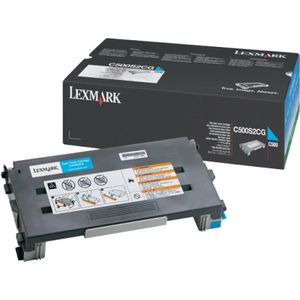 Lexmark X50x, C500n 1,5K cyaan tonercartridge