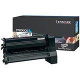 Lexmark C782, X782e 15K cyaan retourprogr. printcartr.