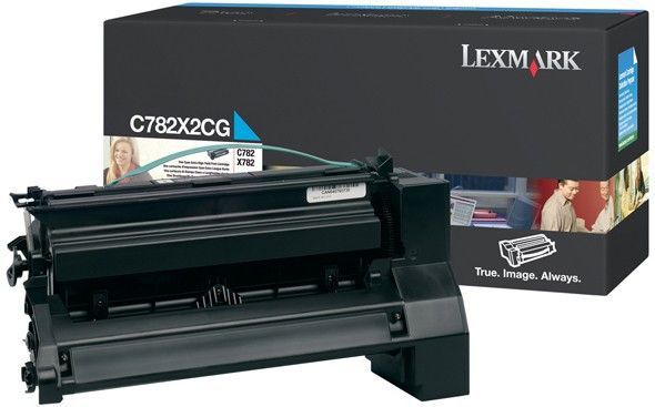 Lexmark C782, X782e 15K cyaan retourprogr. printcartr.