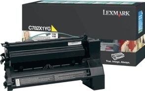 Lexmark C782, X782e 15K gele retourprogr. printcartr.