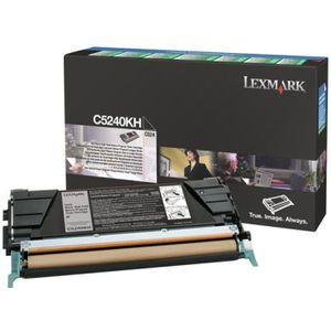 Lexmark C5240KH toner zwart hoge capaciteit (origineel)