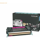 Lexmark C73x, X73x 6K magenta retourprogr. tonercartr.