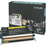 Lexmark C73x, X73x 6K gele retourprogr. tonercartr.