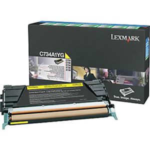 Lexmark C734A1YG toner cartridge geel (origineel)