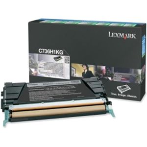 Lexmark C736H1KG toner cartridge zwart (origineel)