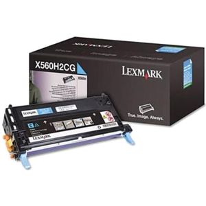 Lexmark X560H2CG toner cyaan hoge capaciteit (origineel)