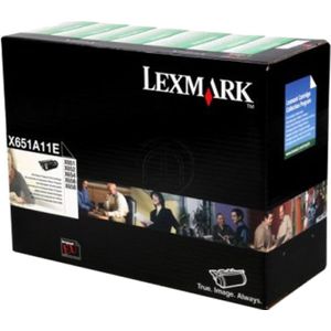 Lexmark X651A11E toner zwart (origineel)