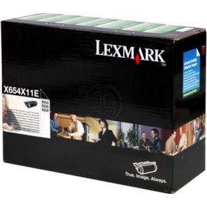 Lexmark X654X11E toner cartridge zwart (origineel)