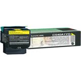 Lexmark C54x, X54x 1K gele retourprogr. tonercartr.