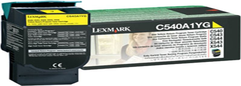 Lexmark C54x, X54x 1K gele retourprogr. tonercartr.
