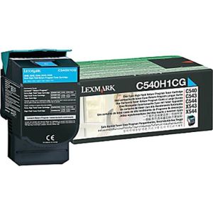 Lexmark C540H1CG toner cyaan hoge capaciteit (origineel)