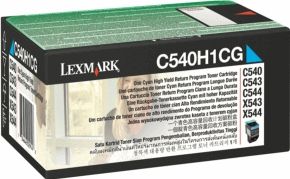 Lexmark C54x, X54x 2K cyaan retourprogr. tonercartr.