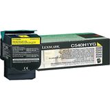 Lexmark C54x, X54x 2K gele retourprogr. tonercartr.