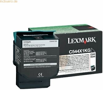 Lexmark C544, X544 6K zwarte retourprogr. tonercartr.