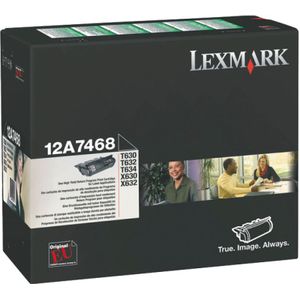 Lexmark 12A7468 etiketten toner cartridge hoge capaciteit (origineel)