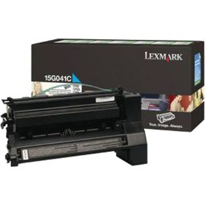 Lexmark 15G041C toner cyaan (origineel)