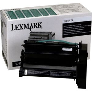 Lexmark 15G042K toner cartridge zwart hoge capaciteit (origineel)