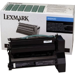 Lexmark 15G042C toner cartridge cyaan hoge capaciteit (origineel)