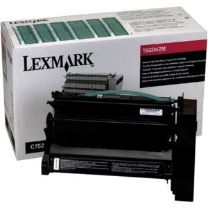 Lexmark 15G042M toner cartridge magenta hoge capaciteit (origineel)