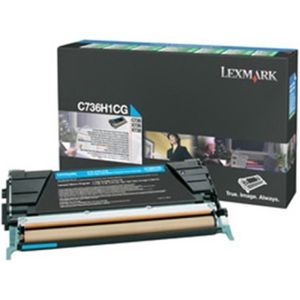 Lexmark C736H1CG toner cartridge cyaan (origineel)