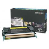 Lexmark C736, X736, X738 10K gele retourpr. tonercartr.