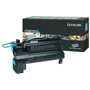 Lexmark C792X1CG toner cyaan hoge capaciteit (origineel)