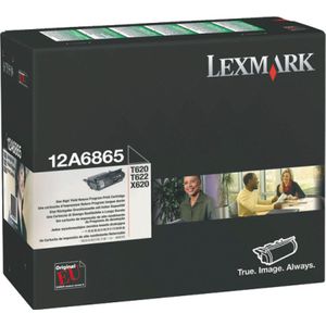 Lexmark 12A6865 toner zwart hoge capaciteit (origineel)