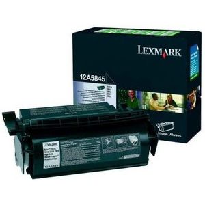 Lexmark 12A5845 toner zwart hoge capaciteit (origineel)