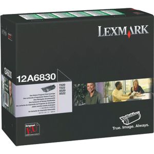 Lexmark 12A6830 toner zwart (origineel)
