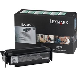 Lexmark 12A7415 toner cartridge zwart hoge capaciteit (origineel)