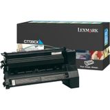 Lexmark C772, X772e 15K cyaan retourprogr. printcartr.