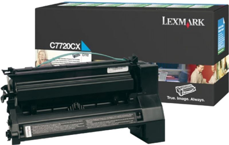Lexmark C772, X772e 15K cyaan retourprogr. printcartr.