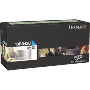 Lexmark 10B042C toner cyaan hoge capaciteit (origineel)