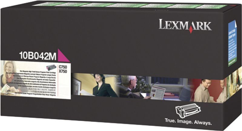 Lexmark 10B042M toner magenta hoge capaciteit (origineel)