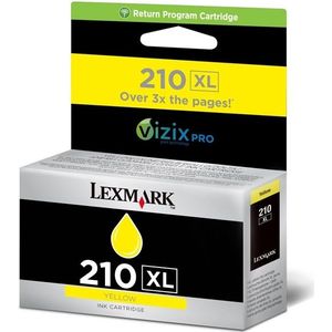Lexmark 210XL Y inktcartridge 1 stuk(s) Origineel Hoog (XL) rendement Geel