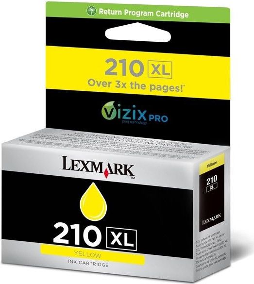Lexmark 210XL Y inktcartridge 1 stuk(s) Origineel Hoog (XL) rendement Geel
