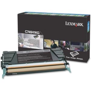 Lexmark C746H1KG tonercartridge 1 stuk(s) Origineel Zwart