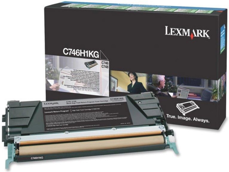 Lexmark C746H1KG tonercartridge 1 stuk(s) Origineel Zwart