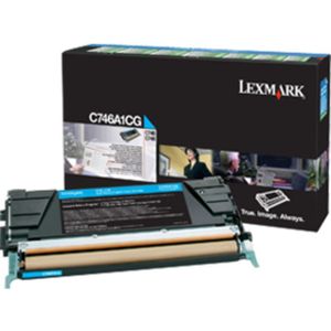 Lexmark C746A1CG tonercartridge 1 stuk(s) Origineel Cyaan