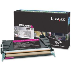 Lexmark C746A1MG toner cartridge magenta (origineel)