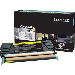 Lexmark C746A1YG tonercartridge 1 stuk(s) Origineel Geel