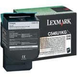 Lexmark C546, X546 8K zwarte retourprogr. tonercartr.