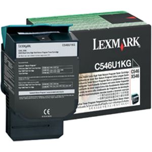 Lexmark C546, X546 8K zwarte retourprogr. tonercartr.