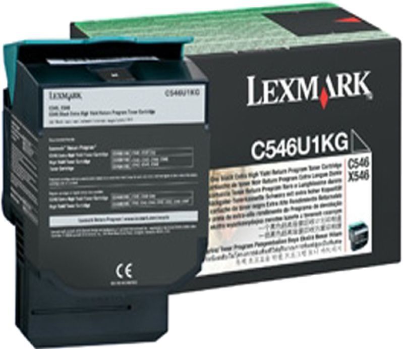 Lexmark C546, X546 8K zwarte retourprogr. tonercartr.